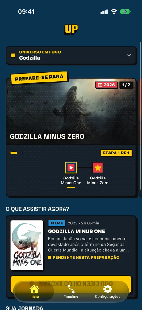 Início com a jornada de Godzilla Minus Zero
